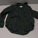 Amazon Essentials Boys' Flannel Button Down Shirt, Green, X-Small