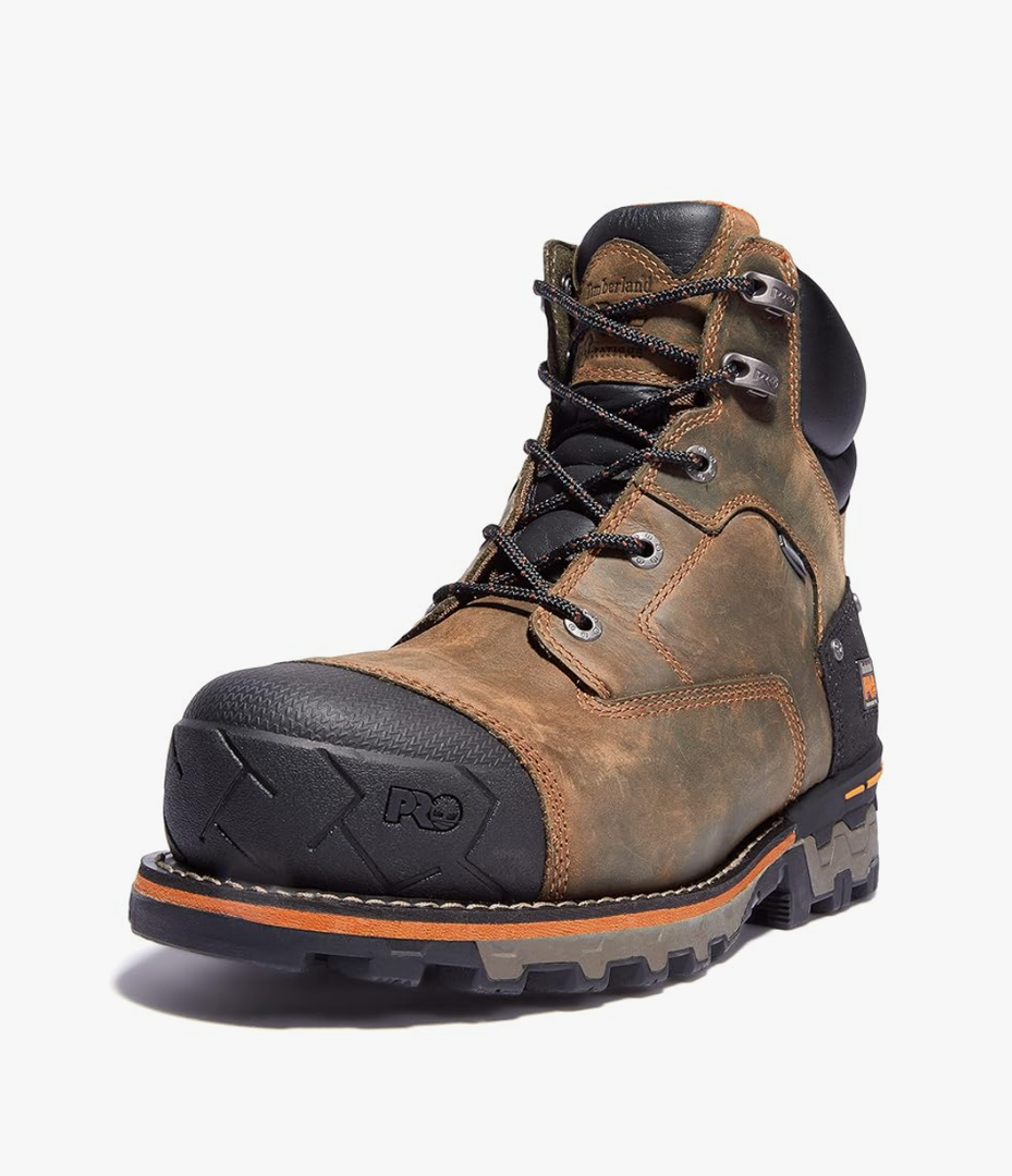 Timberland PRO Men's Boondock 6 Inch Composite Safety Toe Waterproof Industrial Work Boot, Brown (size: 10 M)