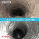 Sealegend 50 Feet Dryer Vent Cleaner Kit/Lint Remover/Fireplace Chimney Brushes/Upgraded Flexible Quick-Snap Brush with Drill Attachment for Easy to use/Cleaning Tools Use with or Without Power Drill