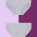 Fruit of the Loom Girls' Stretch Seamless Bikini Briefs, Lilas/Sand/Grey Heather/White, X-Large