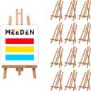 MEEDEN 20 Inch Tabletop Easel: 12 Pack Beech Wood Easel for Painting - Display Table Top Easel Canvas Stand for Painting Sign (Natural)