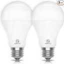 E ENERGETIC LIGHTING 2 Pack 150 Watt LED Light Bulb, Super Bright A21 Cool White 4000K, Non-Dimmable, 2300LM LED Bulb, High Lumen Light Bulbs, E26 Base, UL Listed