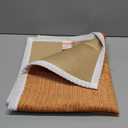 Simple Striped Couch Cover, Soft Non Slip Sofa Slipcover 1 2 3 4 Seater, Furniture Protector for Living Room, Washable Sofa Cover,Orange,90 * 70 cm