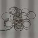 Shower Curtain Hooks Rings,24 Pcs Rustproof Metal Shower Hooks for Shower Curtain,Glide Smoothly Round Shower Rings for Curtain,Shower Curtain Rings for Bathroom Shower Rod,Snap Joint Design (Silver)