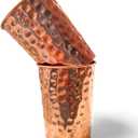 Set of 2 Hammmered Pure Copper Cups For Drinking Water Glasses Tumblers Glass for Ayurveda Health Benefits
