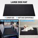 Dog Mat for Back Seat Extender for Dogs,Dog Bed for Car,Pet Cover for Hammock for Car,Hard Bottom Car Seat Cover for Dogs (Black, for Truck)