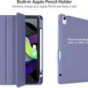 Akkerds Compatible with iPad Air 11 Inch Case 8th/7th/6th Generation (M4/M3/M2) 2026/2025/2024, for iPad Air 5th/4th Generation Case 10.9 Inch 2022/2020 with Pencil Holder[Auto Sleep/Wake],Lightpurple