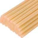 uxcell 30pcs Full Size Hot Glue Gun Sticks 8-inch x 0.43-inch High Sticky Large Hot Glue Sticks for Glue Gun, Glitter Orange