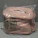 Large Makeup Bag, Portable Travel Makeup Bag Organizer for Women Girls with Makeup Brush Compartment & Two Side Pockets, Cosmetic Travel Bag Vertical Storage Toiletry - Pink (MEDIUM)