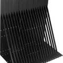 24 Pack L22 x H 12" Black Heavy Duty Shelf Brackets with Screws Metal Shelf Brackets Shelf Support Angle Brackets for Shelves L Brackets Heavy Duty Floating Shelf