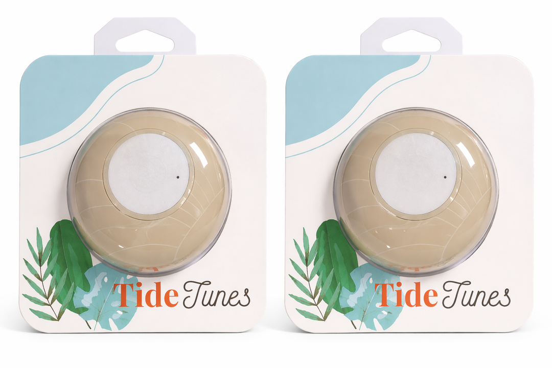 Seashell Bluetooth Speaker, White, 2 Pack