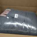 Andency Dark Grey Oversized King Comforter 120''x98'', 3 Pieces Dark Gray Soft Boho Bedding Set & Collections, Farmhouse Tufted Fluffy Shabby Chic Bed Set for All Seasons (1 Comforter, 2 Pillowcases)