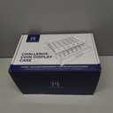 Large Black Wooden Challenge Coin Display Case with Clear Cover - Military Coin Display Case Holds 36 Coins on Top & 36 in The Storage Drawer - Versatile Coin Stand Holder & Poker Chip Display Case