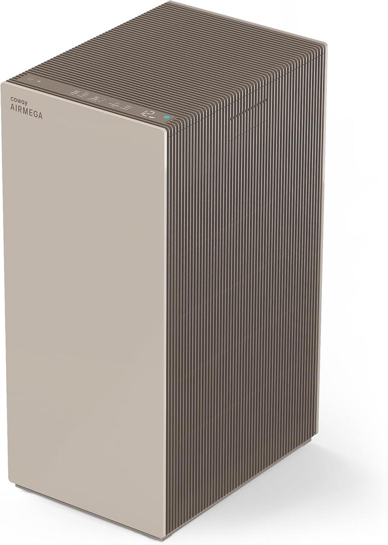COWAY Air Purifiers for Large Room Whole Home Up to 4,253ft, 2 Sets of XL Washable Pre-Filters and HEPA Filters for Dual Purification, AQI, Turbo Mode, Timer, Wheels, ProX(B)
