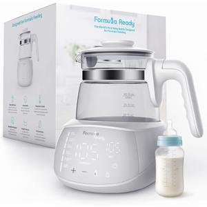 Baby Water Kettle- One Button Boil Cool Down and Keep Warm at Perfect Temperature 24/7 - Dispense Water Instantly- Replace Traditional Bottle Warmer (White)