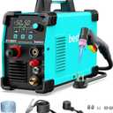 Plasma Cutter, [Pilot Arc] [Large LED Display] [Air Sensor Technology] 50Amps Cutter Machine 110/220V Dual Voltage IGBT Inverter 5/8 Inch Clean Cut, Post Flow 2T/4T for Home DIY BTC500DP
