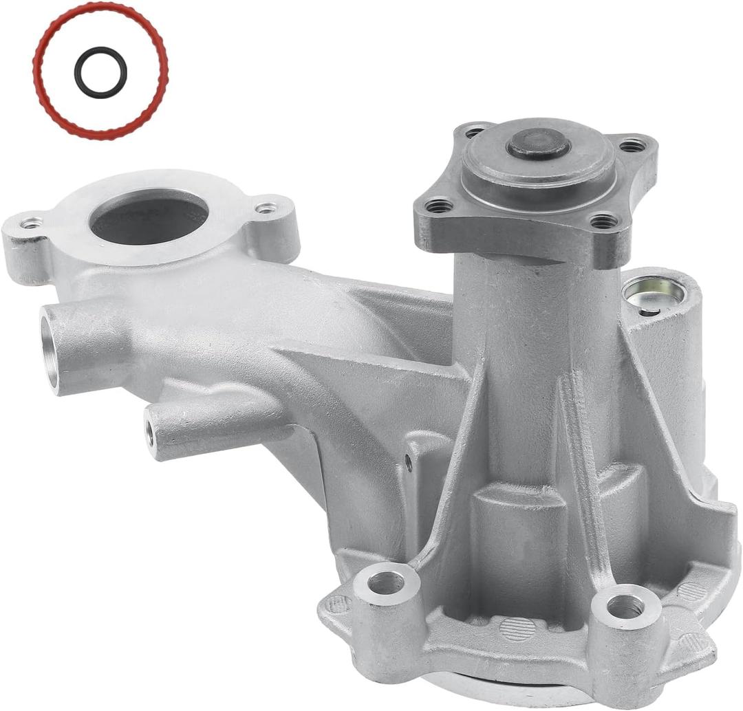 AW6701 Professional Engine Water Pump w/4 Bolt Pulley Flange Compatible With Ford F-150 2014-2011, Mustang 2014-2011 5.0L V8 Replace#1253270, 43014