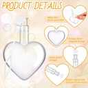 Gemscream 24 Pack Heart Bubbles for Wedding Mini Heart Bubble Wand Bulk for Guests Send Off Party Supplies Valentine Anniversaries Celebration(White)
