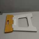 Vigar Compact Step Stool Foldable, 12-1/2-inch Step Stools for Adults up to 330 Pound, Lightweight Stool, Non-Slip Folding Step Stool, Grey, Bamboo Print on Top