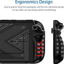 Protective Case Dockable for Switch 2 DOBEWINGDELOU TPU Protector Case Cover Skin Accessories for Game Handheld 2025 Shockproof Non-Slip Anti-Collision Black