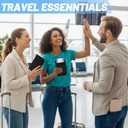 Passport Holder for Travel Essentials, RFID Blocking Protector Passport Wallets, Passport Document Organizer Case for Travel Must Have, Passport Book for Women, Couple, Family Cards, Tickets, ID, Cash (Black)