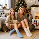 Geyoga 12 Pairs Colorful Fuzzy Socks for Women Cozy Fluffy Slipper Socks Soft Mink Velvet Cute Winter Warm Sleeping Valentine's Day Gifts for Women