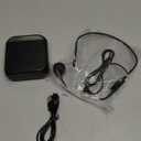 Portable Voice Amplifier for Teachers, 2200mAh Rechargeable Personal Amplifier Mic PA System Headset Microphone with Speaker for Teachers, Training, Meeting, Tour Guide, Yoga, Classroom (Black)