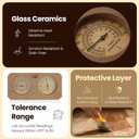 Sauna Thermometer and Hygrometer 2-in-1 Handcrafted from Canadian Red Cedar Wood - Analog Temperature & Humidity Gauge Fahrenheit & Celsius Premium Glass Dial Luxury Sauna Accessories
