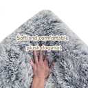 Dog Bed for Large, Medium, Small Dogs Breeds,Soft and Comfortable Dog Bed Mats, Washable Plush Dog Cage Mat, Deluxe Plush Anti-Slip Pet Beds Mats, Fluffy Kennel Pad, Grey 40 X 28 in (40"L x 28"W x 4"Th)