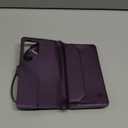 DJBull for Samsung Galaxy S25 Ultra Wallet Case with Card Holder, Shoulder and Wristlet Straps, Soft PU Leather, Magnetic Snap, Flip Phone Case for Women Men for Samsung S25 Ultra Purple