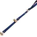 Leather Dog Doorbells for Door Knob, Adjustable Brass Potty Training Bells for Puppy to Go Outside, Easy Dog Door Bell for Potty Training