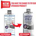 Quartz Countertop Repair Kit(White), Quick-Drying, Permanent Fix for Edge Chips, Cracks, Scratches, Nicks on Quartz, Granite, Marble, Porcelain and Other Natural Stone Surfaces
