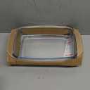 Rectangular Tempered Glass Casserole Dish with Glass Cover - Oven, Freezer and Dishwasher Safe - 3 Liter