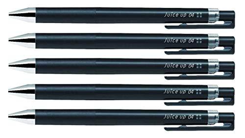 Pilot juice up 04 Retractable Gel Ink Pen, Ultra Fine Point 0.4mm, Black Ink, LJP-20S4, Value Set of 5