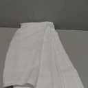 BGment Small White Linen Curtains 36 Inch Length for Cafe Kitchen Window - Half Window Drapes Semi Sheer with Rod Pocket Back Tab Light Filtering for Bathroom, 2 Panels, 29 Inch Wide Each Panel