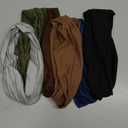 XTREND 6 Pcs Women's Headbands Twisted Cross Elastic Head Bands Yoga Workout Headband Non-Slip Sweat Soft Headbands Solid Color Simple Versatile Hair Accessory Hairbands