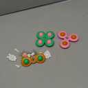 Anditoy 3 Pack Easter Suction Cup Spinner Toys Sensory Bath Toys for Toddlers Kids Easter Basket Stuffers Gifts Fillers Party Favors