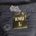 RWJ Women's Plus Size Wrap V Neck Dress Summer Short Sleeve Swiss Dot Empire Waist Casual Holiday Wedding Maxi Dresses, Navy Blue, L