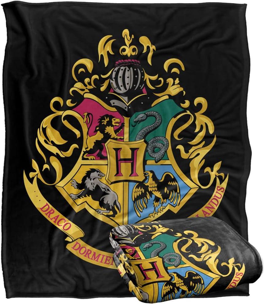 Harry Potter Hogwarts Crest Officially Licensed Silky Touch Super Soft Throw Blanket 50" x 60"