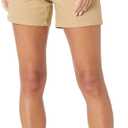 Amazon Essentials Women's Mid-Rise Slim-Fit 5 Inch Inseam Khaki Short  (4)