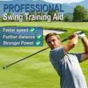 Gowolf Golf Swing Trainer with Adjustable Weights (35g) - Carbon Fiber Golf Training Aid for Speed, Driving Distance & Tempo, Ideal Warm-Up & Strength Golf Accessories for Men & Women