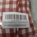 Braroz Womens Gingham Boxer Pajama Plaid Lounge Bottoms Comfy PJ Wide Leg Pants with Pockets Y2K Outfits Red-White Plaid M