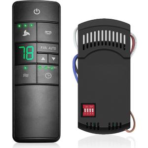 3-Speed Universal Ceiling Fan Remote Control Kit for Hampton Bay, Replacement for Home Decorators Collection Harbor Breeze Hunter, with Timer Light Dimmer, 2AAZPHD3/HD3 KUJCE10320/TR222A