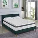 Zayton, 3-Inch Convoluted High Density Foam Mattress Topper, CertiPUR-US Certified for Superior Comfort and Support, Twin, Green