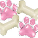 Dog Themed Balloon Decoration Set with Paw Print and Bone Balloons for Pet Puppy Baby Shower Birthday Party Supplies(Stylish Colors)