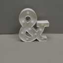 Ampersand Symbol Marquee Letter Lights Alphabet Light Up Sign for Wedding Home Party Bar Decoration, Warm White 