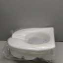 Carex E-Z Lock Raised Toilet Seat, Elongated Toilet Seat Riser, Adds 5 Inches of Height, 300 lbs Capacity, Elevating and Raising Seat for Elderly and Handicap, Universal, Slip-Resistant, White