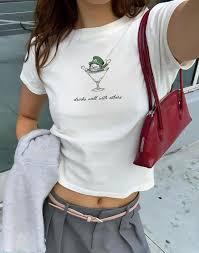 Leprechaun Martini Cocktail St Patrick's Day Womens TShirt, M