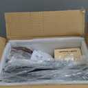 Floating Corner Shelves with Light - 5 Tiers Metal Corner Shelf Wall Mounted for Bedroom Living Room Office Kitchen, Easy-to-Assemble Corner Wall Shelves, Brown