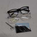 livho High Tech Blue Light Glasses - Advanced 99% Blue Light Blocking Computer Glasses - Anti Eyestrain & UV Glare Protection (*B1 Light Black+clear)